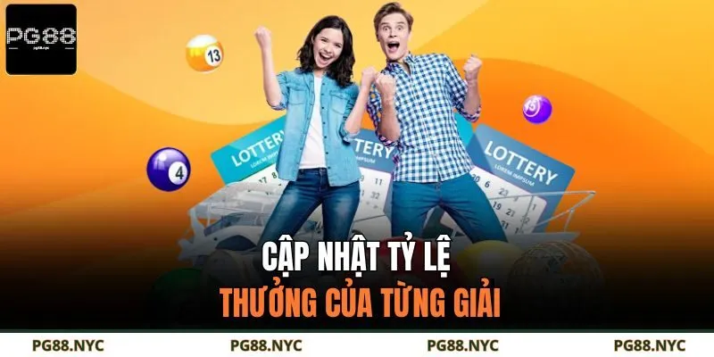 Cập nhật tỷ lệ thưởng của từng giải